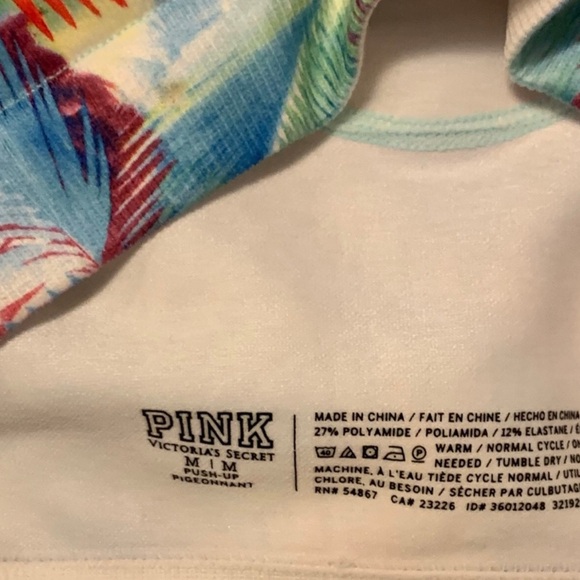 Victoria's Secret Pink Tropical sports Bra - Picture 3 of 4